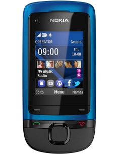 Nokia C2-05 Peacock Blue 2
