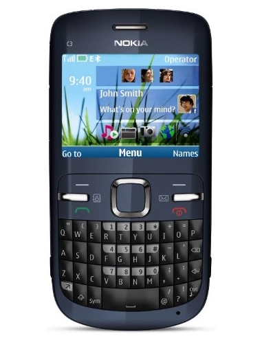 Nokia C3-00 Black Blue