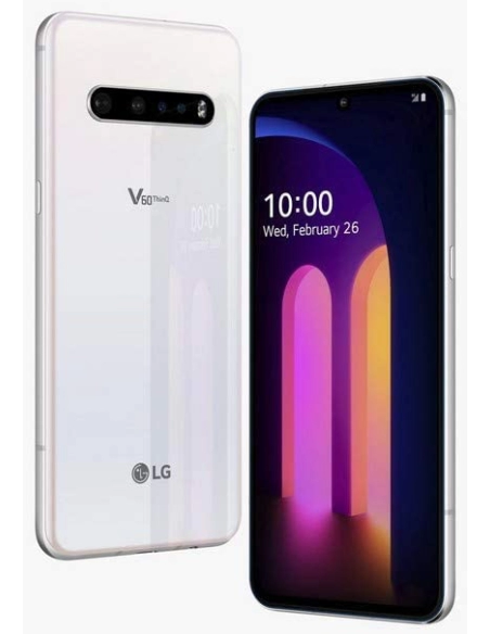 LG V60 ThinQ 5G 128GB Android Smartphone LM-V600TM (renovado (blanco con  clase, 128 GB, GSM desbloqueado)