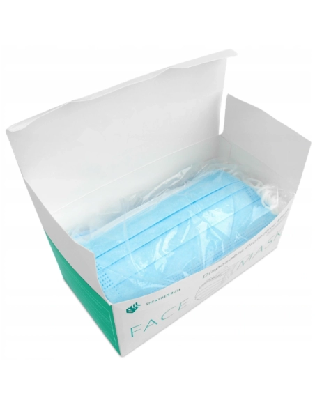 Jednorazowe maseczki ochronne - pakiet 100 sztuk (1.80 zł/szt)