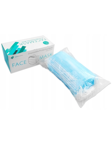 Jednorazowe maseczki ochronne - pakiet 200 sztuk (1.70 zł/szt)