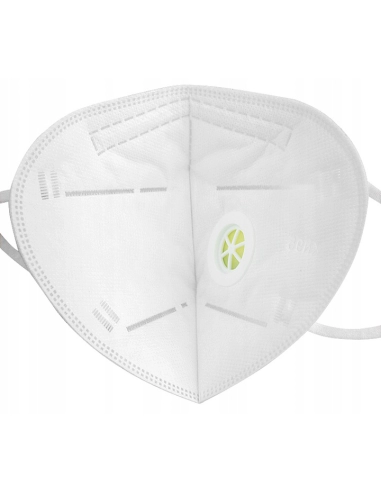 Maseczka ochronna KN95 z zaworem - zestaw 10 sztuk