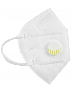 Maseczka ochronna KN95 z zaworem - zestaw 100 sztuk 2