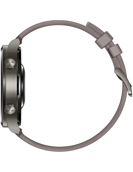 Huawei Watch GT 2 Pro Classic VID-B19 Nebula Gray with gray leather strap