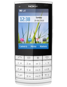 Nokia X3-02 (Touch and Type) White Silver