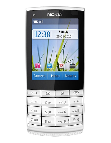 Nokia X3-02 (Touch and Type) White Silver