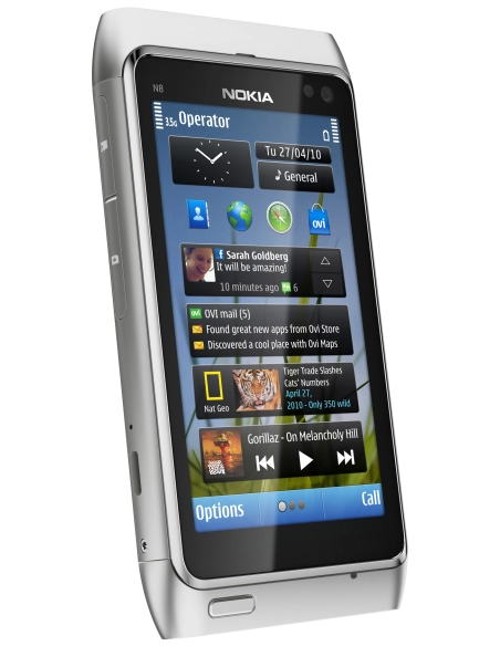 Nokia N8 Silver White