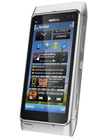 Nokia N8 Silver White